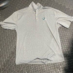 Nike Michigan Gray Polo Shirt with Logo